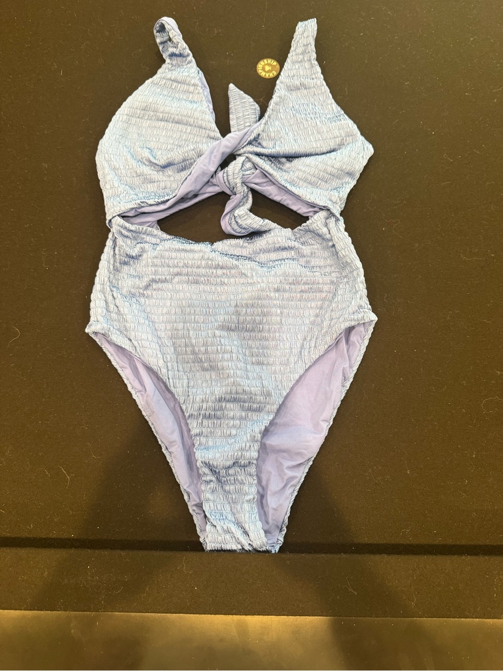 Women’s ' Light Purple Front-Knot One-Piece Swimsuit